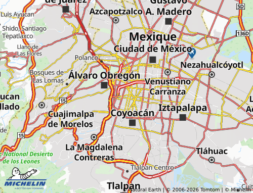 Kaart MICHELIN Del Valle Centro - ViaMichelin