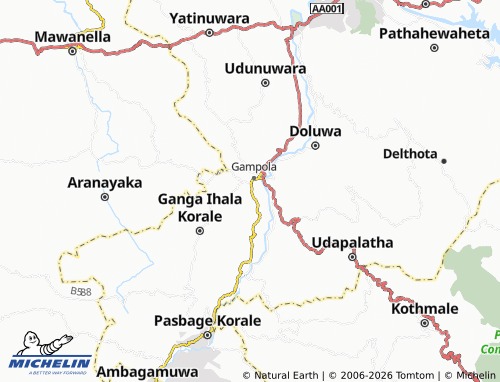MICHELIN Kudamake map - ViaMichelin