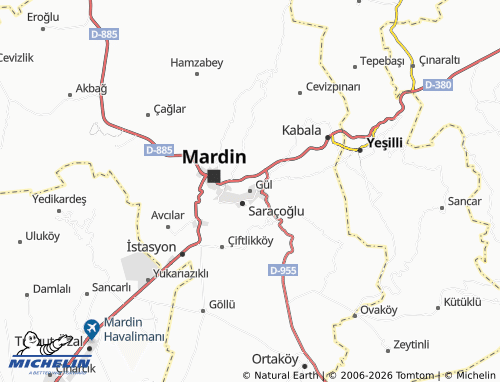 MICHELIN Gül map - ViaMichelin