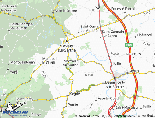 Carte MICHELIN Le Gué-Lian - ViaMichelin