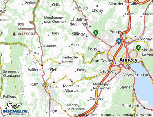 Kaart MICHELIN Fond Dessus - ViaMichelin