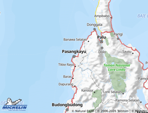 MICHELIN Pasangkayu map - ViaMichelin