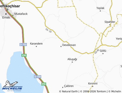 MICHELIN Devekovan map - ViaMichelin