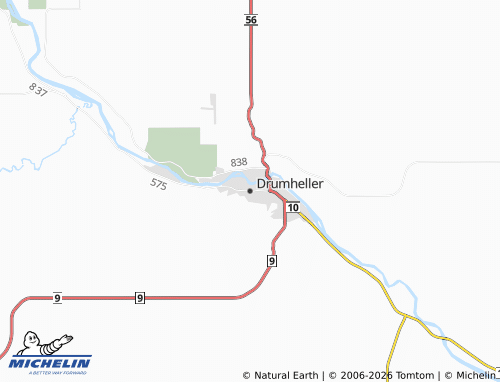 Mappa MICHELIN Drumheller - ViaMichelin