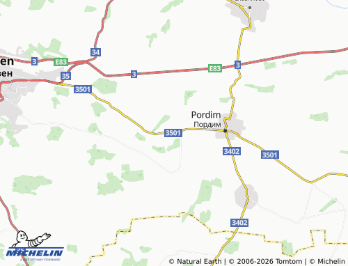 MICHELIN Zgalevo map - ViaMichelin