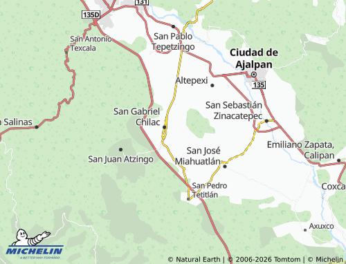 MICHELIN Tercera map - ViaMichelin