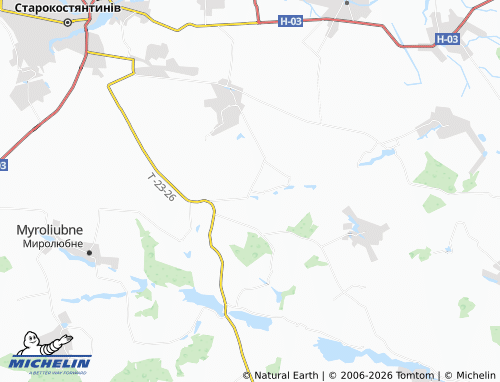 Kaart MICHELIN Verborodyntsi - ViaMichelin