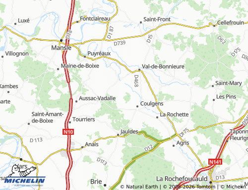 Mapa MICHELIN Sigogne - ViaMichelin