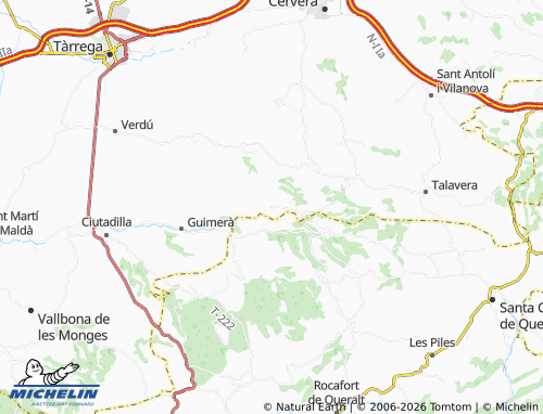 Mappa MICHELIN L'Ametlla de Segarra - ViaMichelin