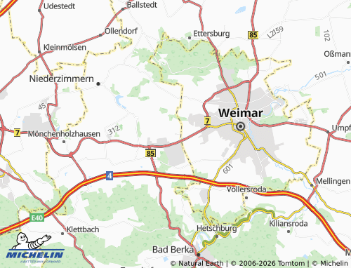 MICHELIN Ulla map - ViaMichelin