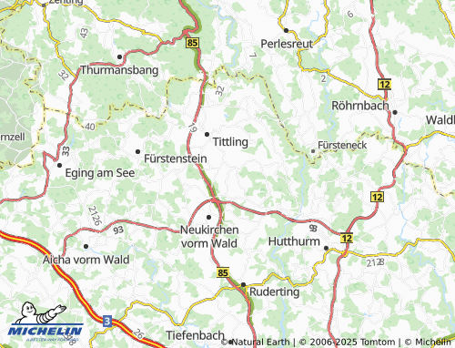 MICHELIN-Landkarte Hof - ViaMichelin