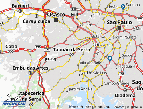 MICHELIN Taboão da Serra map - ViaMichelin