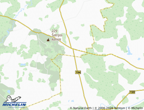 MICHELIN-Landkarte Patumšiai - ViaMichelin