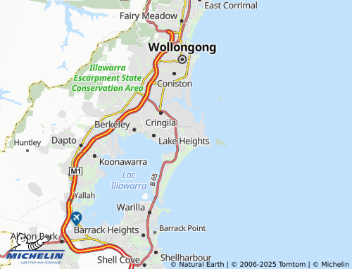 MICHELIN Warrawong map - ViaMichelin