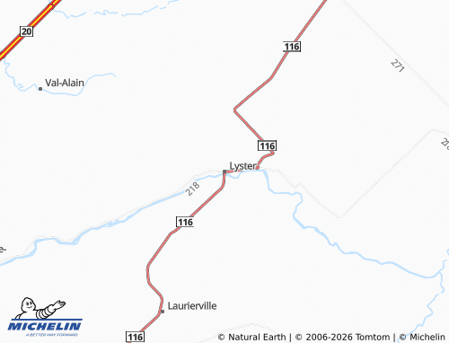 Carte MICHELIN Lyster - ViaMichelin