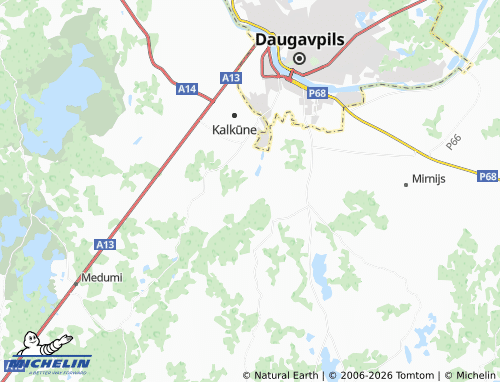 Mapa MICHELIN Daugava - ViaMichelin