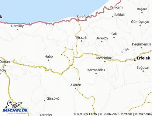 Mappa MICHELIN Gökçebel - ViaMichelin