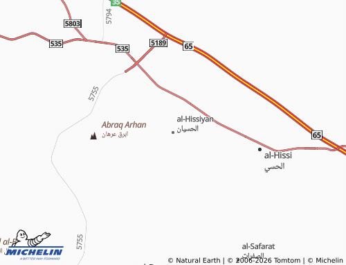 MICHELIN-Landkarte al-Hissiyan - ViaMichelin