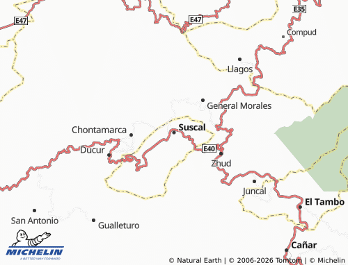 MICHELIN Suscal map - ViaMichelin