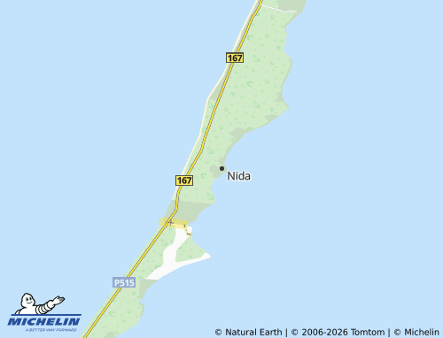 MICHELIN-Landkarte Nida - ViaMichelin