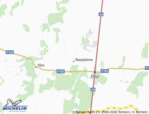 Mapa MICHELIN Sidrabene - ViaMichelin