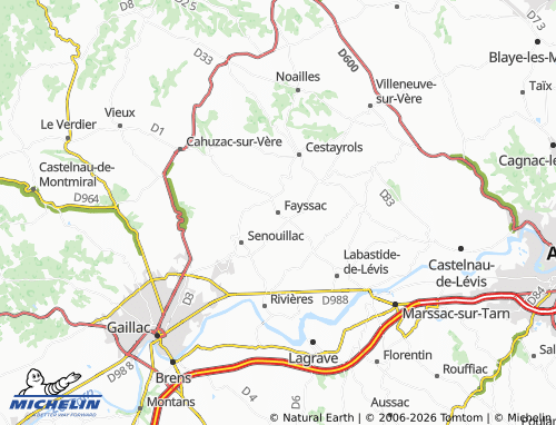 Mapa MICHELIN Fayssac - ViaMichelin