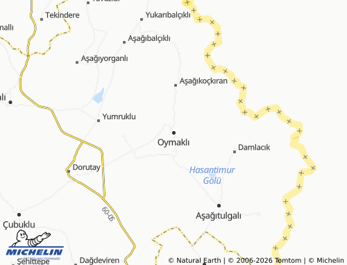 MICHELIN Oymaklı map - ViaMichelin
