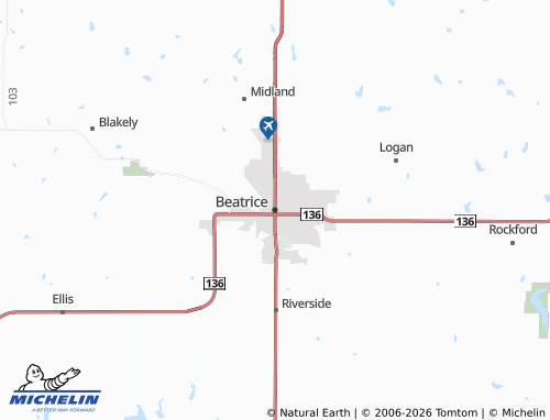 Mappa MICHELIN Beatrice - ViaMichelin