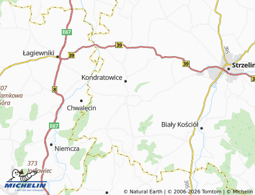 MICHELIN Prusy map - ViaMichelin
