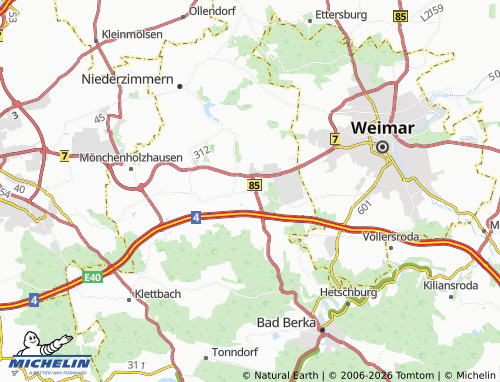 MICHELIN Nohra map - ViaMichelin