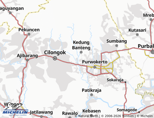 MICHELIN Karanglewas map - ViaMichelin