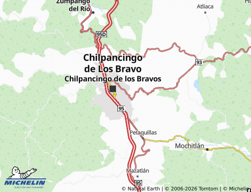 MICHELIN La Virgen map - ViaMichelin