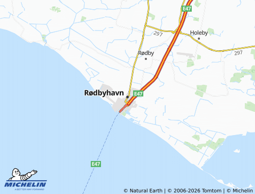 Kaart MICHELIN Rødbyhavn - ViaMichelin