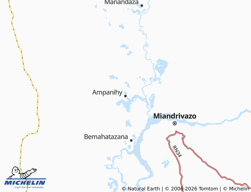 MICHELIN Ampanihy map - ViaMichelin