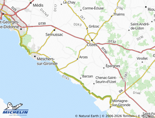 Mapa MICHELIN Arces - ViaMichelin