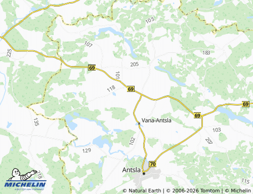 Mapa MICHELIN Kõlbi - ViaMichelin