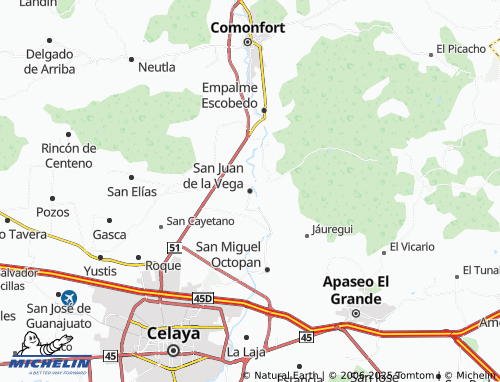 MICHELIN San Juan de la Vega map - ViaMichelin
