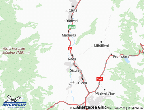 Mappa MICHELIN Racu - ViaMichelin