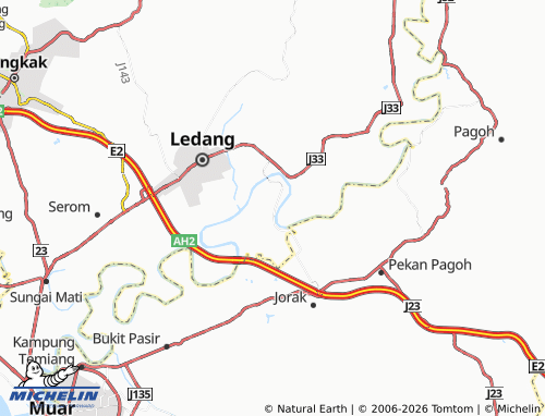 MICHELIN Kampung Melayu Panchor map - ViaMichelin