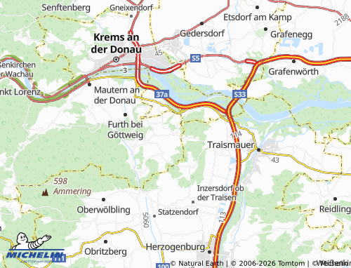 MICHELIN Krustetten map - ViaMichelin