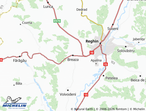 MICHELIN Breaza map - ViaMichelin