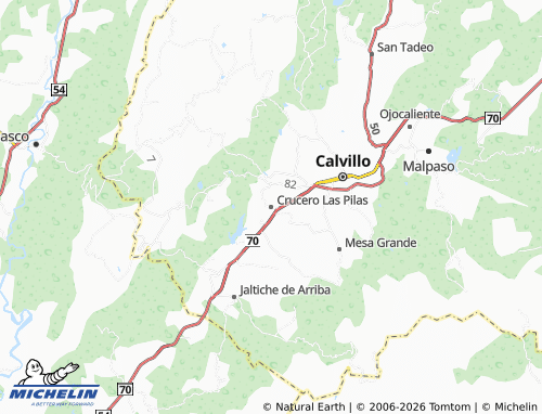 MICHELIN Crucero Las Pilas map - ViaMichelin