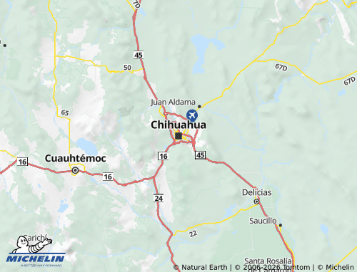 Mappa MICHELIN Chihuahua - ViaMichelin