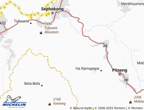 MICHELIN Ha Tumahole map - ViaMichelin