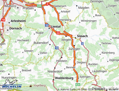MICHELIN-Landkarte Ramlinsburg - ViaMichelin
