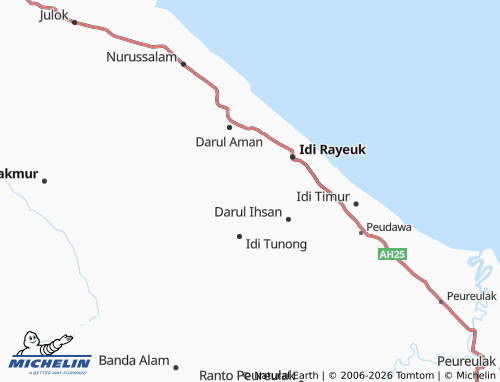 MICHELIN Seuneubok Jalan map - ViaMichelin