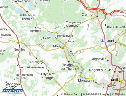 Mapa MICHELIN Mouy - ViaMichelin