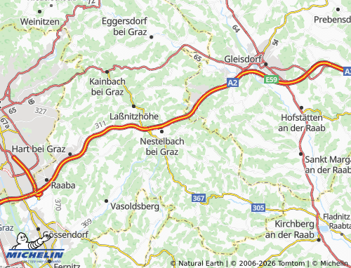 MICHELIN Brunn-Schaufel map - ViaMichelin