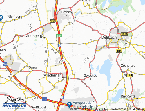 MICHELIN Klitschmar map - ViaMichelin