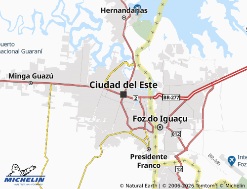MICHELIN-Landkarte Ciudad del Este - ViaMichelin